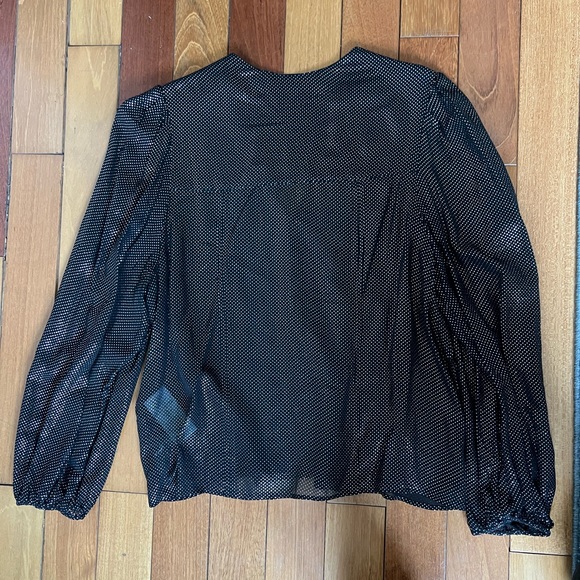 Iro Black and Silver Metallic Blouse - Picture 5 of 6